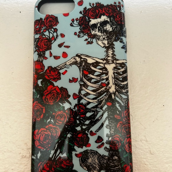 Casket Grateful Dead Skull and Roses Casley iPhone case 8 plus - Picture 2 of 3
